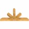 Ekena Millwork Saratoga Rough Sawn Timber Gable Bracket, Western Red Cedar, 48"W x 28"H x 4"D x 4"F, 14/12 Pitch GBW048X28X0404SAR00RWR - alternate 3